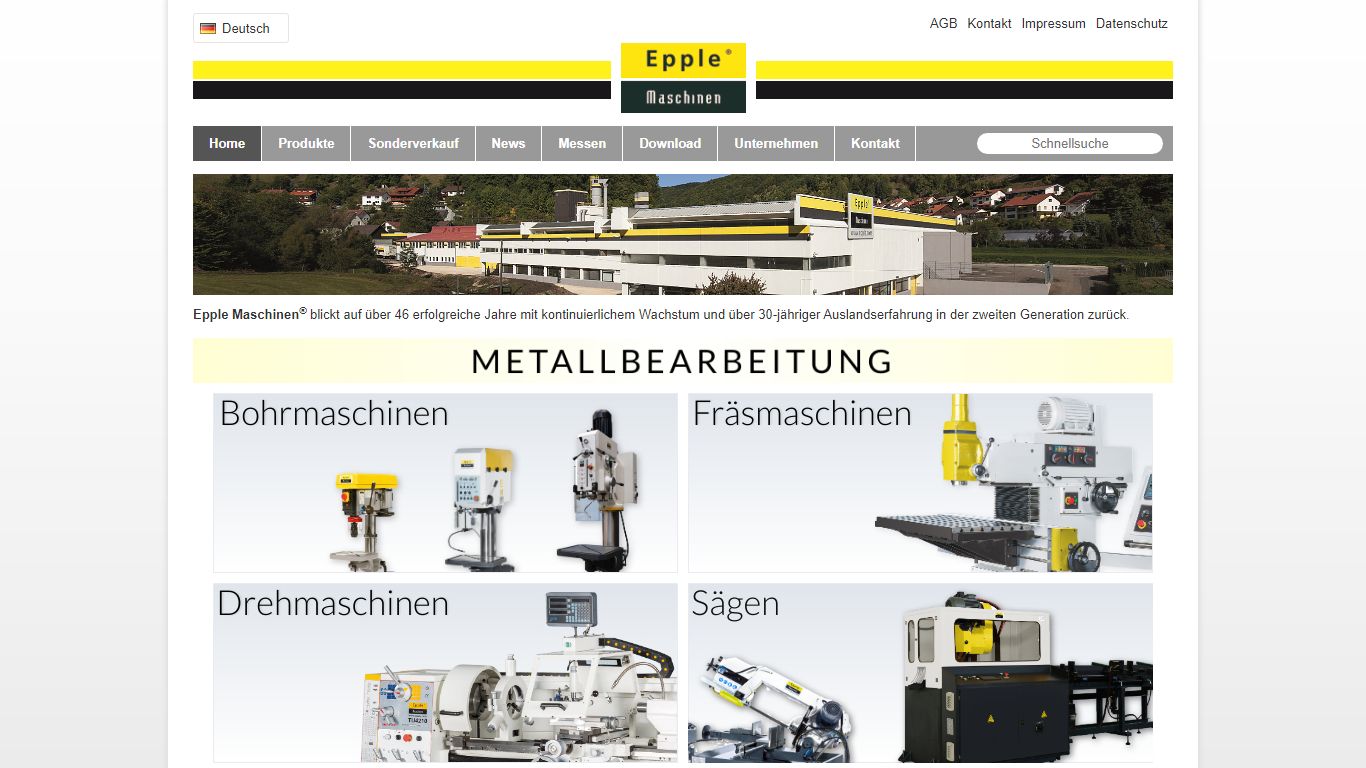 Epple Maschinen GmbH in Wiesensteig, alles für die Metall- und ...